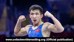 Архив сүрөт. Жоламан Шаршенбеков грек-рим күрөшү боюнча Сербияда өткөн Дүйнө кубогунда. 13-декабрь, 2020-ж. Белград, Сербия.