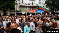 Protest in the Black Sea city of Varna on July 16 over the arrest of Mayor Blagomir Kotsev