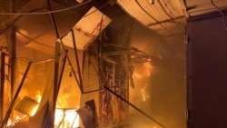 Краматорскидеги борбордук базарга тийген соккудан кийинки өрт, 29-ноябрь, 2025-жыл