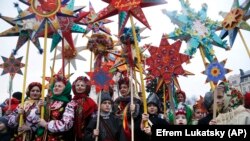 Відзначення Різдва у центрі Києва, 7 січня 2018 року 