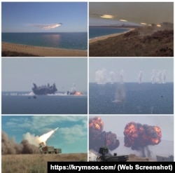 Масштабні вибухи під час російських військових навчань в анексованому Криму, листопад 2024 року