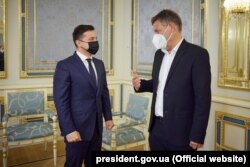 Володимир Зеленський і лідер партії Зелених Німеччини Роберт Габек, Київ, 24 травня 2021