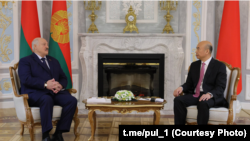 Аляксандар Лукашэнка і Лю Гонжун