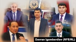 Cүрөттө: Айэркен Саймаити, Эркин Сопоков,  Алтынбек Сулайманов, Төрөбай Зулпукаров, Дүйшөн Төрөкулов. Сайттардан алынып, даярдалган коллаж.