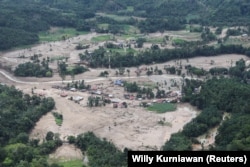 Район, пострадавший в Индонезии, 30 ноября 2025 года