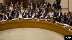 Россия и Китай наложили вето на резолюцию Совета Безопасности ООН по Сирии. Нью-Йорк, 19 июля 2012 года.