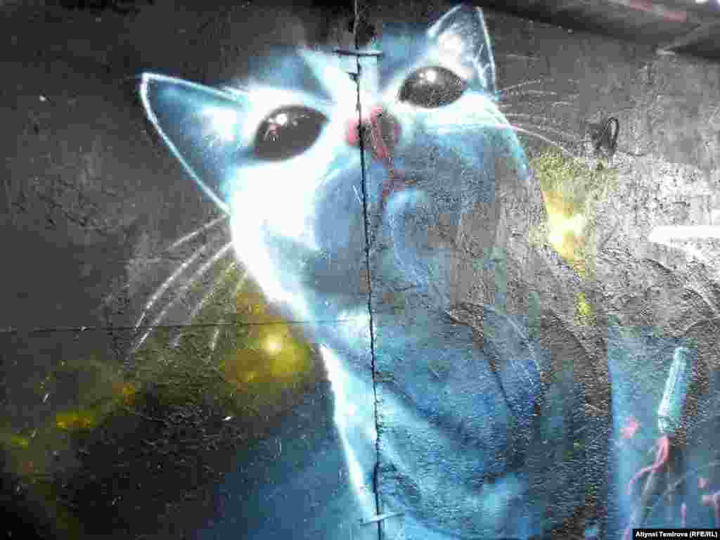 Граффитичилердин арасында жаныбарларды жакшы көргөндөр да бар экен. Алардын бири - Германиялык сүрөтчү Бёрн Жейн. 