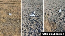 Խոցված «Aerostar» տիպի ԱԹՍ-ի բեկորները Վանեվան գյուղի մոտակայքում