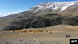 Памирлик кыргыздар байырлаган Вахан коридору, Ооганстан, 7-октябрь 2017-жыл.