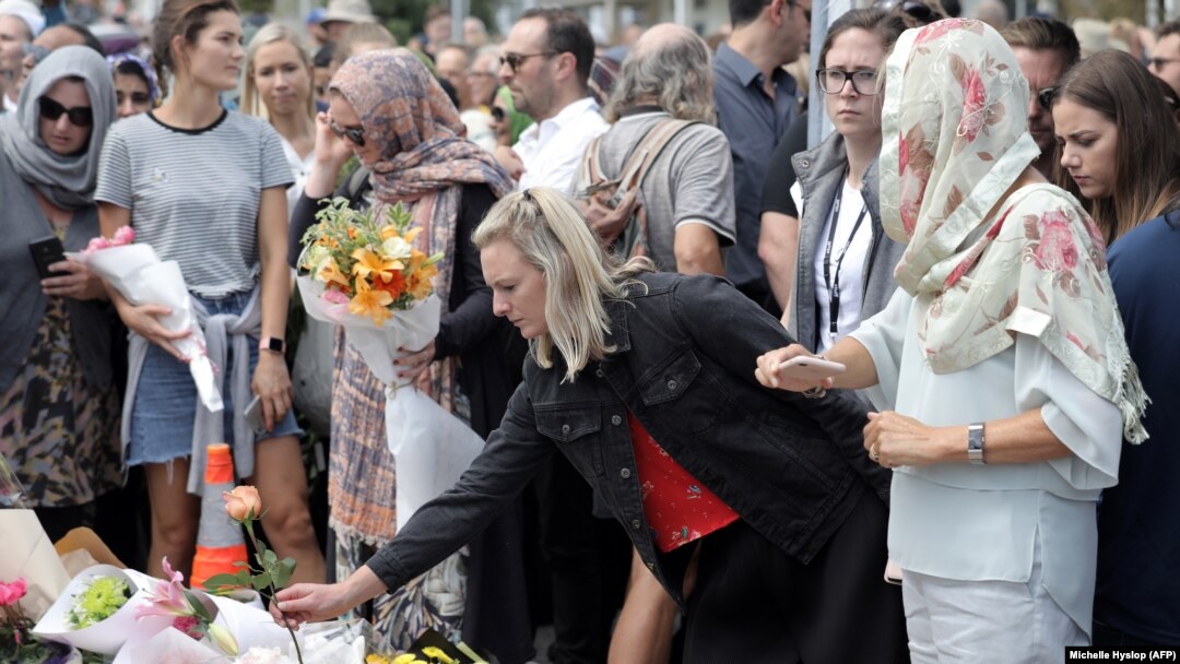 Cvijeće za žrtve napada na dvije džamije u Christchurchu