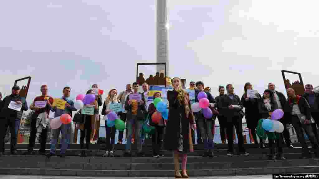 Модерувала захід правозахисниця Олександра Матвійчук