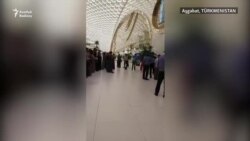 Aşgabadyň aeroportunda uly nobatlar döredi