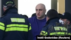 Վրաստան - Ոստիկանությունը ձերբակալում է ընդդիմադիր գործիչ Նիկա Մելիային, Թբիլիսի, 23-ը փետրվարի, 2021թ․