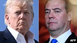 Дональд Трамп и Дмитрий Медведев, коллаж