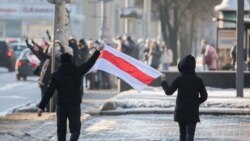 Акцыя пратэсту. Менск, 23 студзеня.