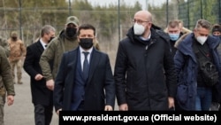 Ուկրաինայի նախագահ Վլադիմիր Զելենսկին և Եվրոպական խորհրդի նախագահ Շարլ Միշելը, արխիվ