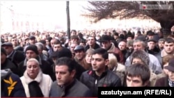 Акция протеста представителей МСБ у здания правительства Армении, Ереван, 27 января 2015 г․