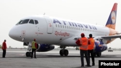 سوخو سوپرجت ۱۰۰ در شرکت هواپیمایی ارمنستان