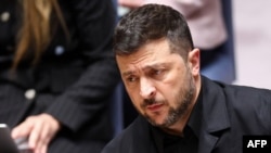 Уладзімір Зяленскі ў Вашынгтоне (ЗША), 23 верасьня 2025 году