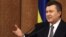 Ukraine - Ukraine's President Viktor Yanukovych addresses the audience in the Crimean city of Simferopol, 18Mar2010
