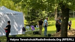 Пошуково-ексгумаційні роботи на території колишнього цвинтаря у Львові