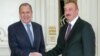 Глава МИД РФ Сергей Лавров (слева) и президент Азербайджана Ильхам Алиев, Баку, 13 декабря 2018 г․ 
