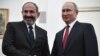Премьер Армении Никол Пашинян (слева) и президент России Владимир Путин (архив)