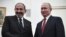 Никол Пашинян (слева) и Владимир Путин