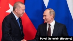 Ռուսաստան- Թուրքիայի նախագահ Ռեջեփ Էրդողանը և Ռուսաստանի նախագահ Վլադիմիր Պուտինը, արխիվ