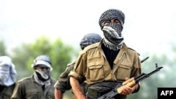 گروهی از شورشیان کرد در داخل خاک عراق