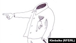  Эрдиги да, эси да жок, ордени бар эргул.  Т.Карыкеев тарткан азил сүрөт. 05.07.2011.