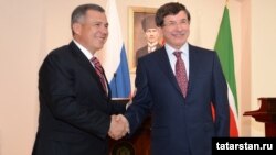 Рөстәм Миңнеханов һәм Әхмәт Давутоглу, Әнкара, 30 май 2012