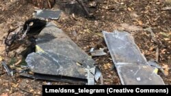 Уламки російського БпЛА Герань-2, ілюстративне фото