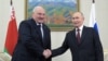 Аляксандар Лукашэнка і Ўладзімір Пуцін на сустрэчы ў Бішкеку (Кіргізстан), 26 лістапада 2025