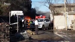 Бишкекте кампа күйүп кетти