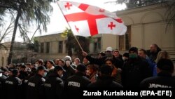 Վրաստան - Բողոքի ցույցը խորհրդարանի շենքի դիմաց, Թբիլիսի, 2-ը մարտի, 2021թ․