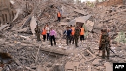 Алеппо после взрыва, 3 октября 2012 г.