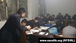 Сотрудники Уйчинского районного отдела Бюро принудительного исполнения.