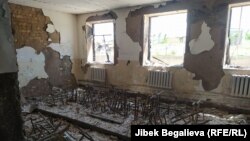 Школа в Баткенской области, разрушенная во время конфликта в мае 2021 года. Иллюстративное фото. 