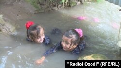 Акс аз як кӯлчае дар вилояти Хатлон, соли 2017