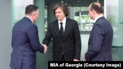 მარცხნიდან: ვახტანგ გომელაური, ირაკლი კობახიძე, გელა (გეკა) გელაძე