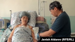 Пациентка первой операции на сердце в Баткенской области.