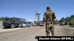 На границе Кыргызстана и Таджикистана. Архивное фото.