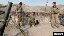 Արցախի ՊԲ զինծառայողները մարտական դիրքում, հոկտեմբեր, 2020թ.