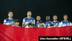 Сборная Кыргызстана по футболу.