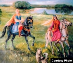 Тубылның һәвәскәр рәссамы Роза Аминованың Күчем белән Сүзге рәсеме