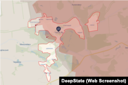 Часів Яр на мапі DeepState станом на 5 серпня 2025 року