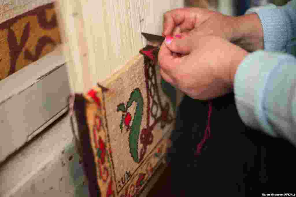 Armenia -- A carpet workshop in Armenia, Getik village, Gegharkuniq region, 28Mar2013