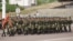 Расейскія вайскоўцы на парадзе ў Тыраспалі 9 траўня 2018 году
