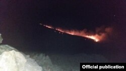 Пожар близ сел Сотк и Кут Гегаркуникской области, 30 августа 2021 г.